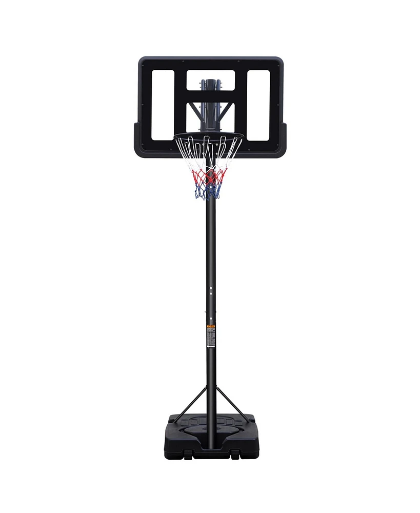 Slickblue Teenagers Portable Basketball Hoop with Height Adjustable Stand