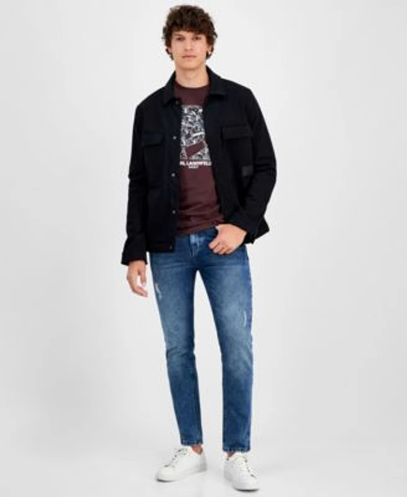 Karl Lagerfeld Mens Jacket T Shirt Jeans