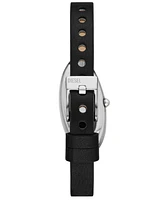 Diesel Women's D-Era Quartz Two-Hand Black Leather Watch 38mm