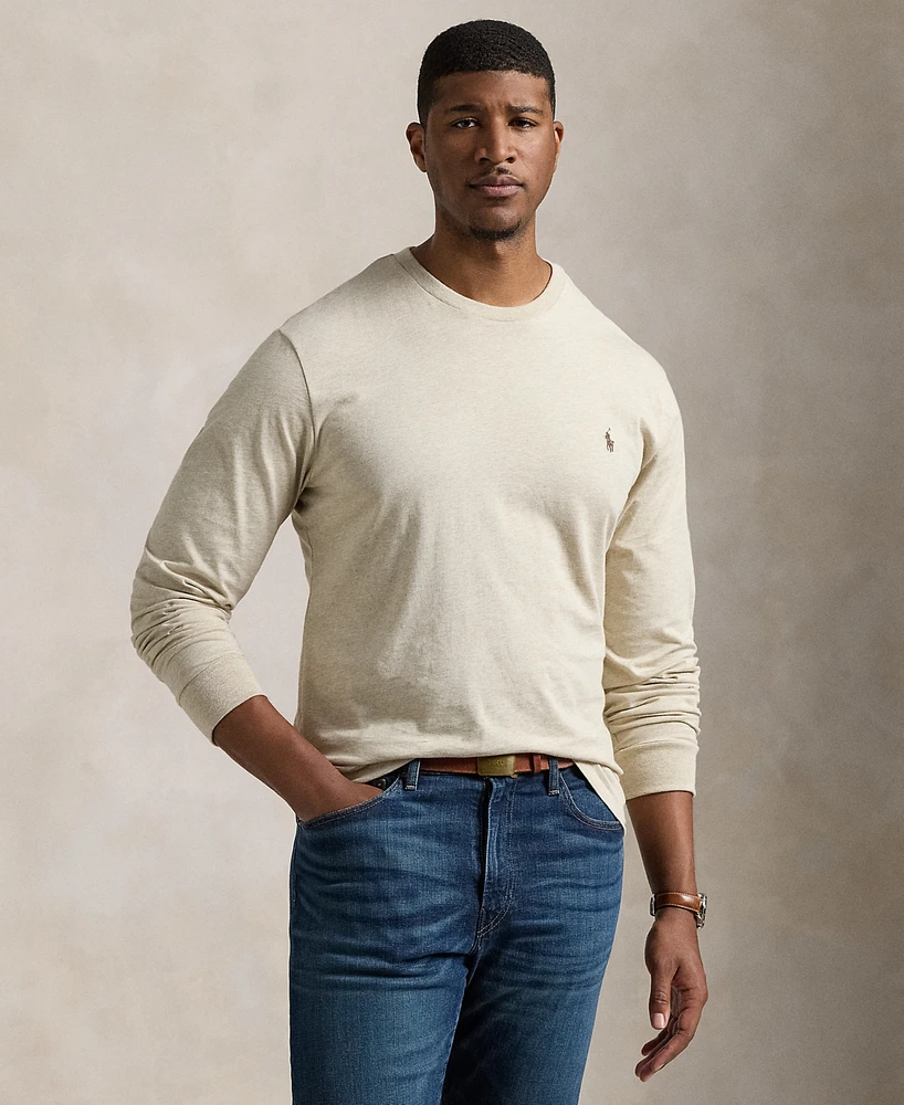 Polo Ralph Lauren Men's Big & Tall Classic-Fit Jersey Long-Sleeve T-Shirt