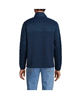 Lands' End Men's Sweater Fleece Full Zip Jacket