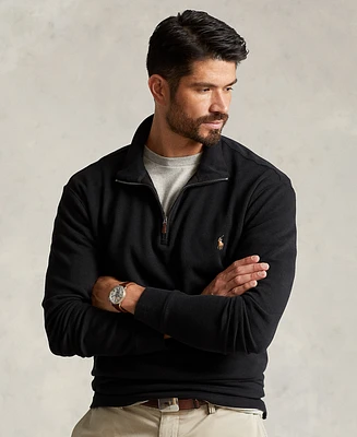 Polo Ralph Lauren Men's Big & Tall Estate-Rib Quarter-Zip Pullover