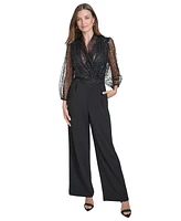 Halston Women's Sequined Jumpsuit