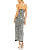 Mac Duggal Women's Embellished Strapless Column Dress
