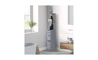 Slickblue Grey Bathroom Storage Cabinet – Stylish and Functional Organizer for Bathroom Essentials