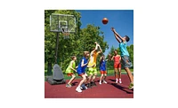 Slickblue Outdoor Basketball Hoop with Height Adjustment for Versatile Play