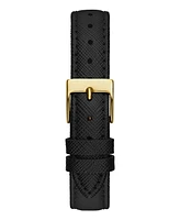 Guess Women's Analog Black Genuine Leather Watch 32mm