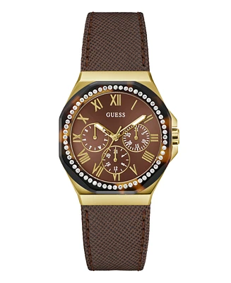 Guess Women's Multi-Function Leather Watch 36mm