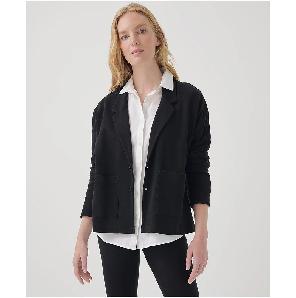 Pact Women's Organic Cotton Airplane Relaxed Blazer