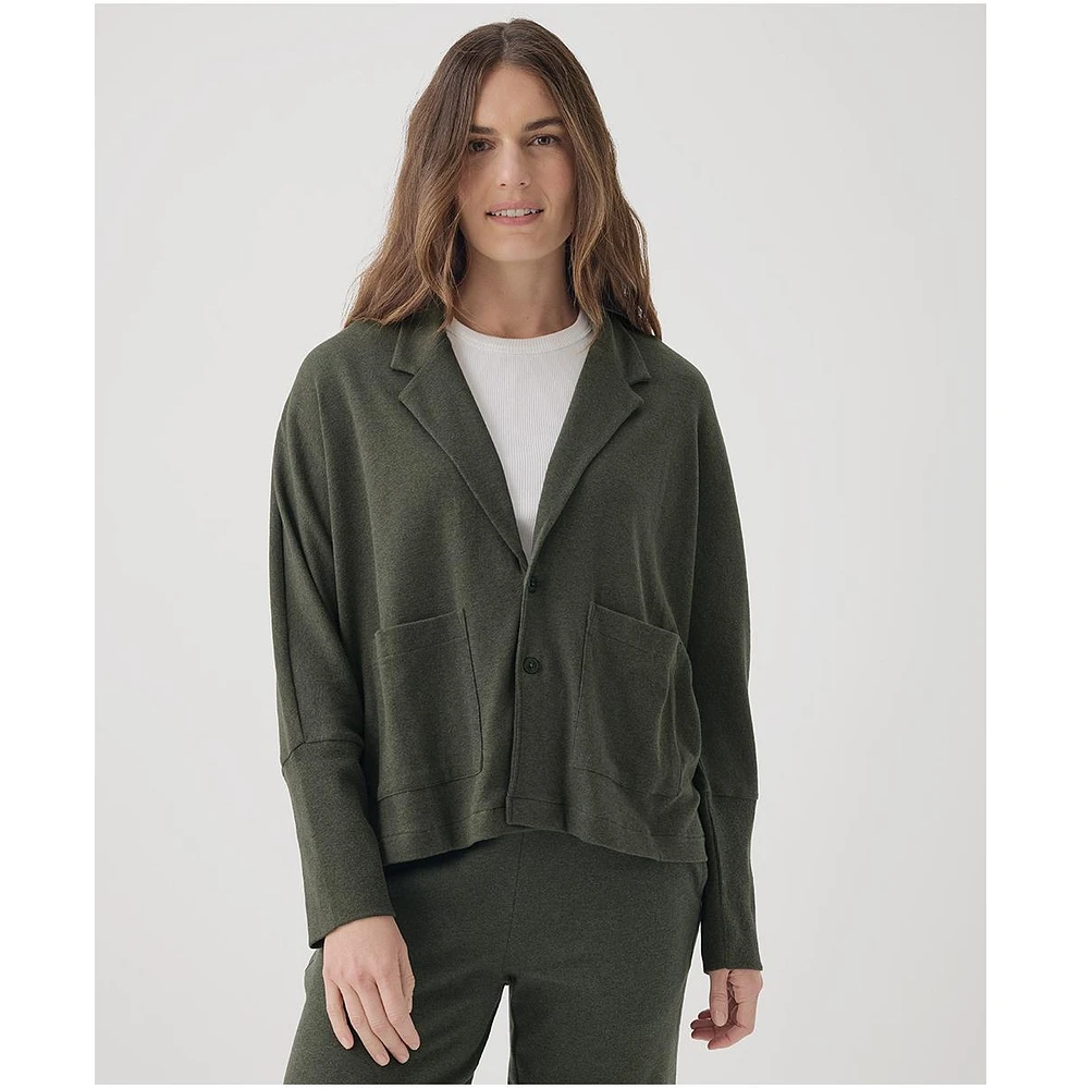 Pact Women's Organic Cotton Airplane Relaxed Blazer