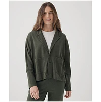 Pact Women's Organic Cotton Airplane Relaxed Blazer