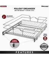 Rev-a-Shelf Kitchen Cabinet Pullout Shelf Organizer, 18 x 22 In, 5WB1-1822CR-1