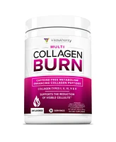 Vitauthority Multi Collagen Burn Powder, Hydrolyzed Collagen Peptides Powder with Types I Ii Iii V X for Weight Loss Support, Vitauthority, Unflavored