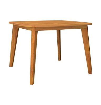 vidaXL Patio Table 43.3"x43.3"x29.5" Solid Wood Acacia