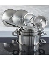 BergHOFF DiNA Meta 10pc Recycled 18/10 Stainless Steel Cookware Set