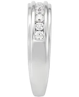 Grown With Love Men's Lab Grown Diamond Channel Band (1/2 ct. t.w.) Set in 10k White Gold