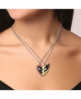 Marvel Deadpool & Wolverine Bff Crsytal Pendant Necklace Set Of 2