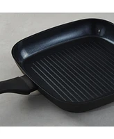 BergHOFF DiNA Helix Recycled Aluminum Nonstick Ceramic Grill Pan, 10.25"