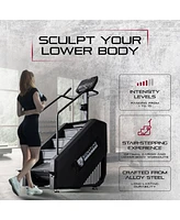 Signature Fitness Continuous Climber for Cardio and Lower Body Workouts, Black