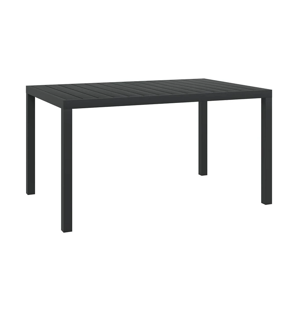 vidaXL Patio Table 59.1"x35.4"x29.1" Aluminum and Wpc