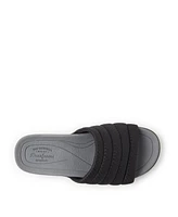 Dearfoams Womens Low Foam Slide Sandal