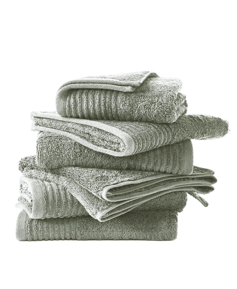 Linery & Co Linery & Co. 100% Featherspun Cotton Quick-Dry 6-Piece Hand Towel Set