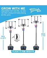 Slickblue Portable Basketball Hoop Goal for Indoor and Outdoor Play