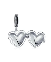 Bling Jewelry My Beautiful Wife Words Heart Locket Charm Bead .925 Sterling Silver