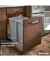 Rev-a-Shelf Double Pullout Trash Can 27 qt. with Soft-close, 53WC-1527SCDM-213