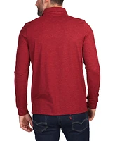 Tailorbyrd Men's Brushed Melange Long Sleeve Polo