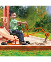 Big Dig and Roll Special Edition Sandbox Digger w/ 360 Degree Rotation, Orange