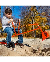 Big Dig and Roll Special Edition Sandbox Digger w/ 360 Degree Rotation, Orange