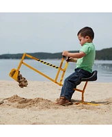 Big Dig The Sandbox Digger Excavator Crane, Vest and Helmet Bundle Outdoor Toy