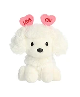 Aurora Small Love You Poodle Love On The Mind Heartwarming Plush Toy White 6"