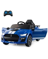 Costway 12V Licensed Ford Mustang Shelby GT500 Kids Ride on Car with Remote Control