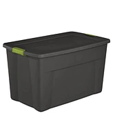 Sterilite 35 Gallon Storage Tote Box with Latching Container Lid, Gray (4 Pack)