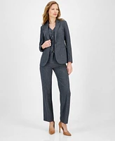 Anne Klein Womens One Button Blazer Button Front Vest Pants