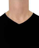 22" Open Curb Link Chain Necklace (3-5/8mm) in Solid 14k Gold