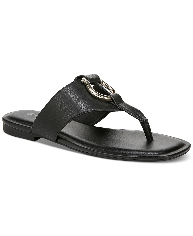 Giani Bernini Women's Yurniee Memory Foam Ornamented Thong Flat Sandals, Created for Macy's