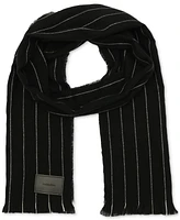 Calvin Klein Men's Pin Striped Yarn-Dyed Scarf