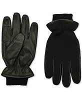 Calvin Klein Men's Puffer Leather Gloves