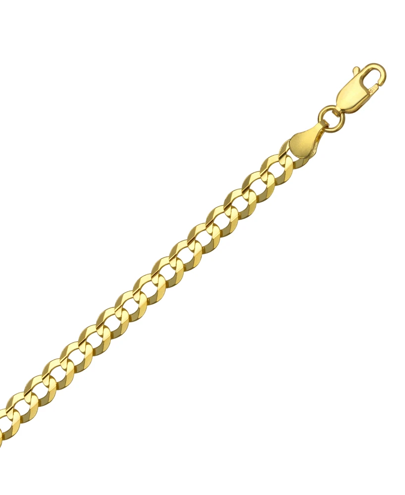 20" Open Curb Link Chain Necklace (4-5/8mm) in Solid 14k Gold