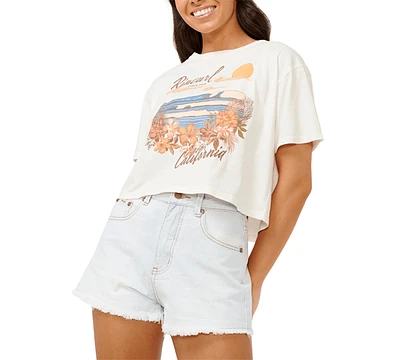 Rip Curl Juniors' Wave Gliders Cropped T-Shirt