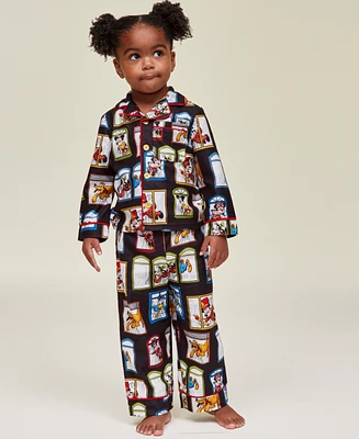 Disney | Macy's Toddlers 2-Pc Balloon Windows Notch-Collar Matching Family Pajamas Set, Exclusively at Macy's