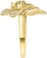 Effy Diamond Pave Petal Rose Statement Ring (1-1/8 ct. t.w.) in 14k Gold