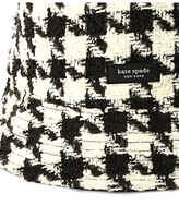 Kate Spade New York Women's Houndstooth Tweed Bucket Hat