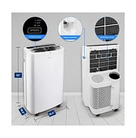 SereneLife Portable Air Conditioner, 14,000 Btu, Built-in Dehumidifier & Fan