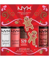 Nyx Professional Makeup 4-Pc. Butter Gloss Lip Set