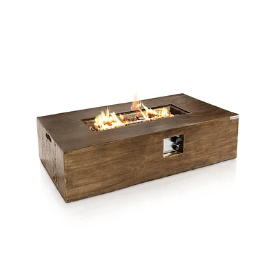 SereneLife 50,000 Btu Propane Gas Fire Pit Table with Cover