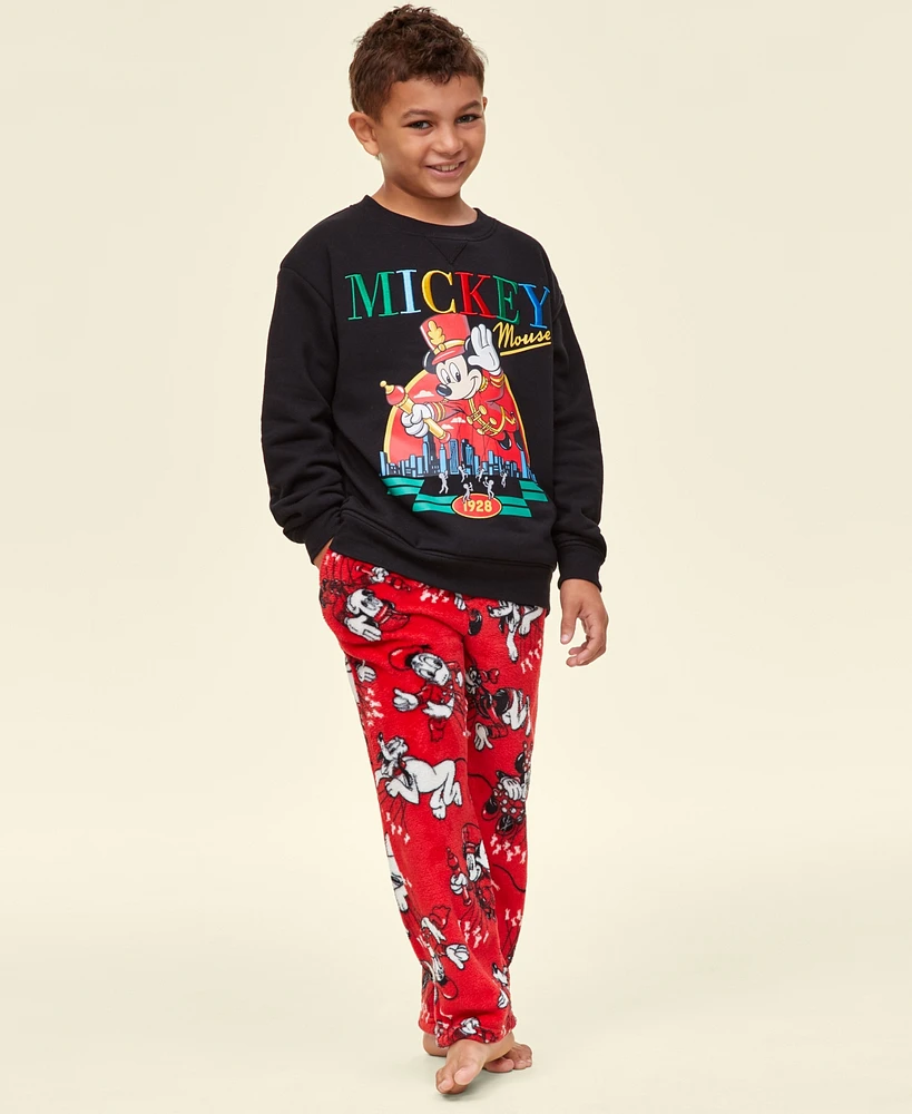 Disney | Macy's Little & Big Kids Unisex Mickey Friends Plush Fleece Pants, Created for